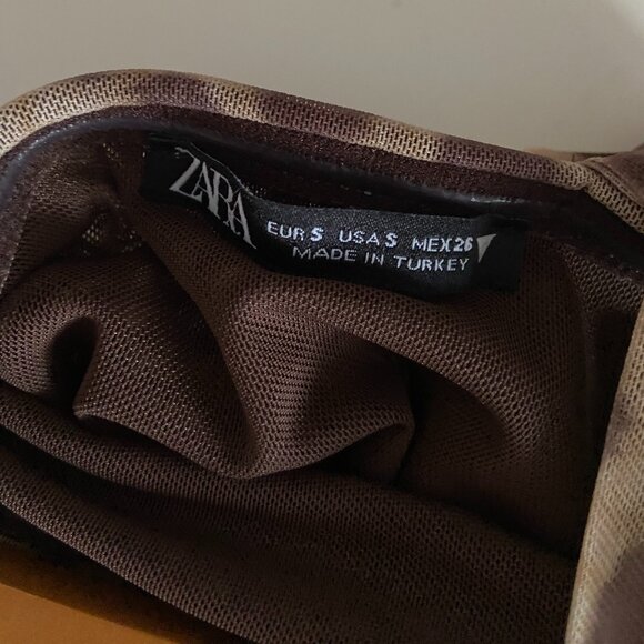 ANIMAL PRINT TULLE SLIP DRESS - Picture 4 of 4